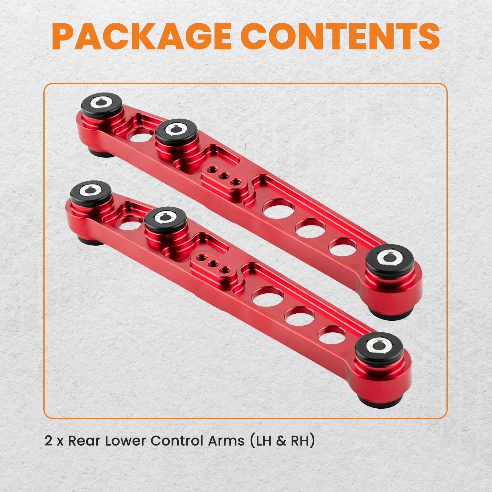 2pcs Rear Lower Control Arm For Honda Civic CRX Del Sol EF 1988-1995 1996 1997